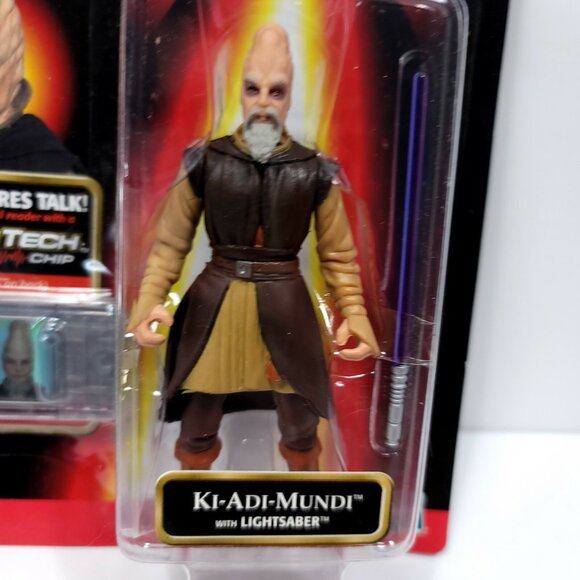 1998 Hasbro Star Wars Episode I Ki-Adi Mundi Action Figure New with Lightsaber - Picture 2 of 5